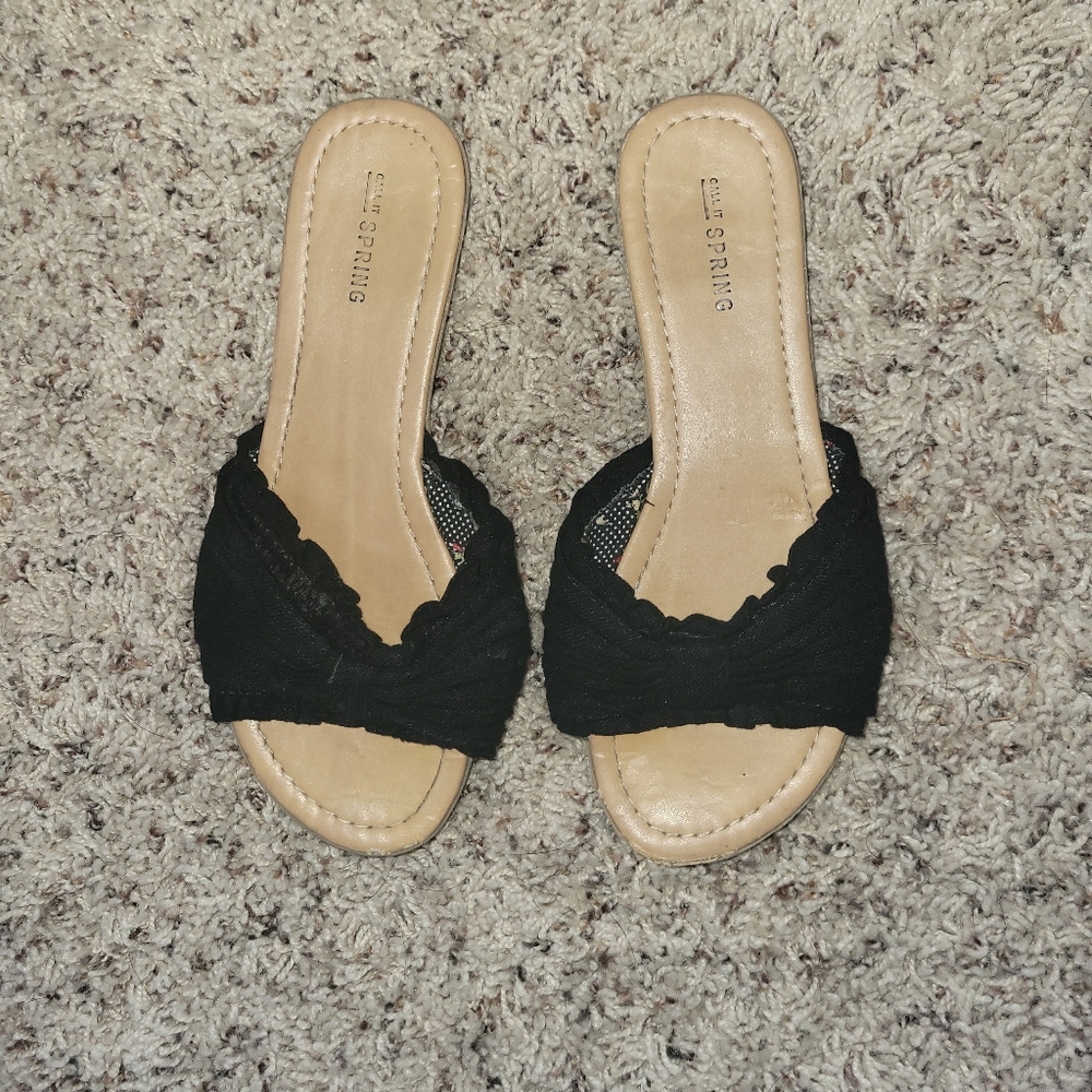 Call It Spring Slip On Sandals Women's Sz 7 - Picture 2 of 7